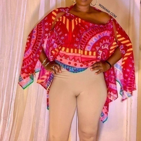 New 3 Way Scarf versatile top + Cover-Up - Picture 6 of 6